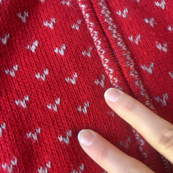 90s Vintage Holiday Fair Isle Cardigan - Picture 6 of 6